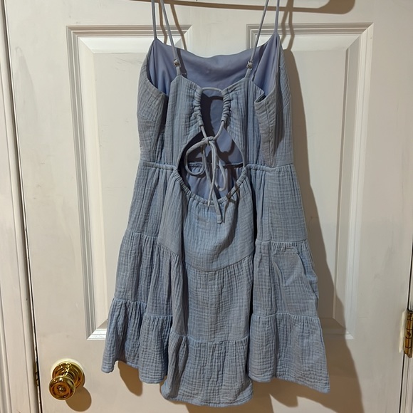 Blue Ruffle dress - Picture 4 of 6
